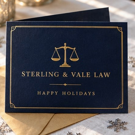 Custom Foil Christmas Cards